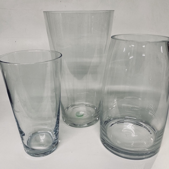 VASE, Glass - Round Tapered (Medium)